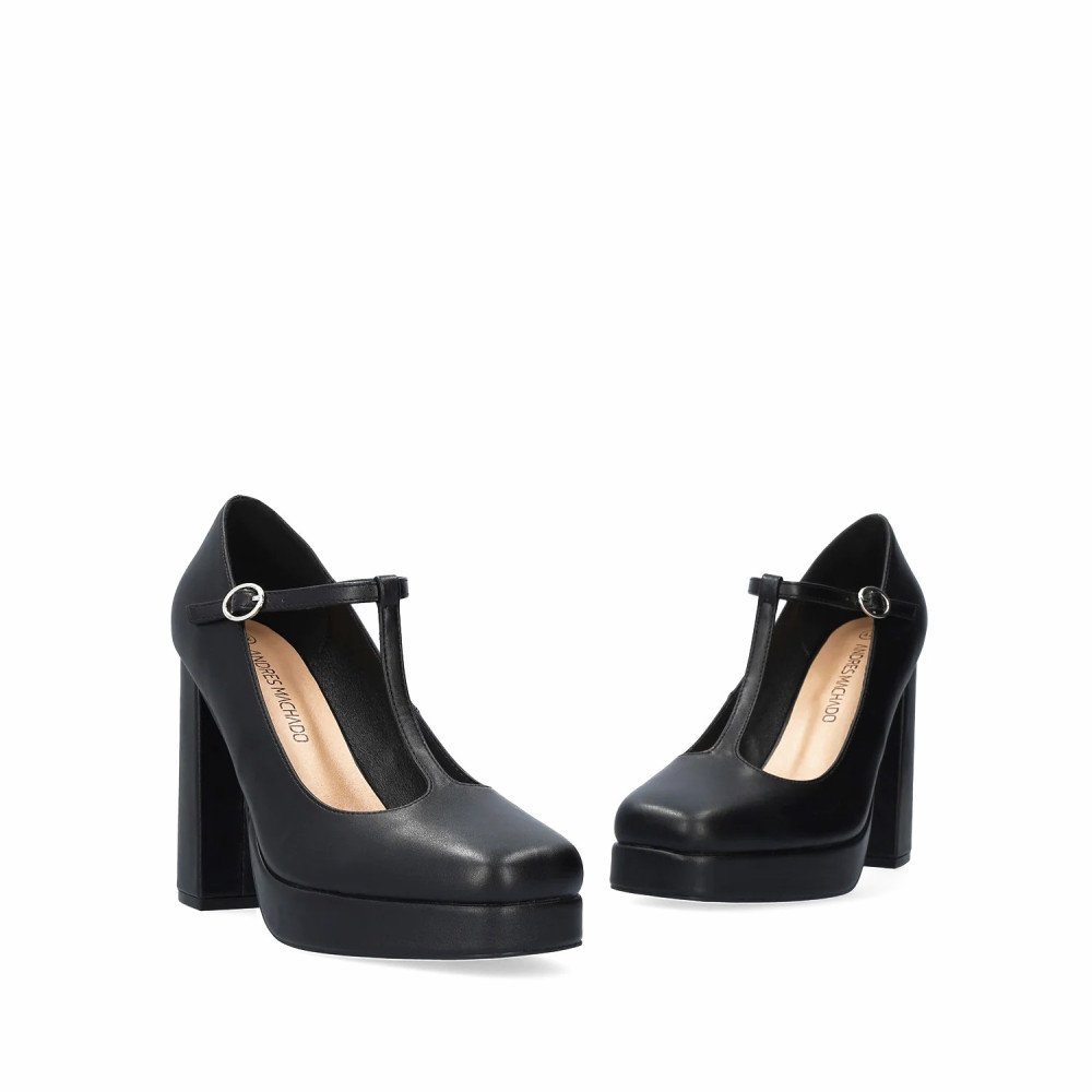 Andres Machado 6047-01 Heel Black 11cm