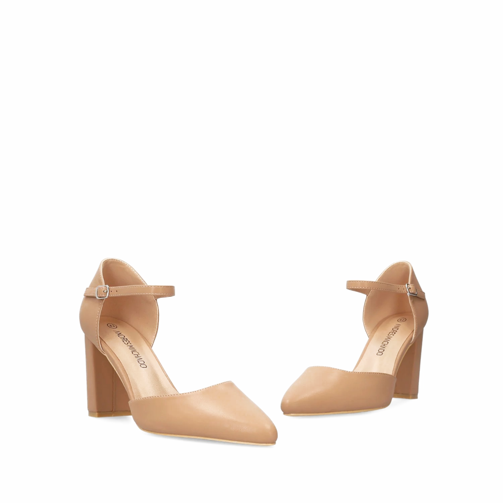 Andres Machado 6053-13 Γόβα Μπεζ 7cm Andres Machado 6053-13 Γόβα Μπεζ 7cm