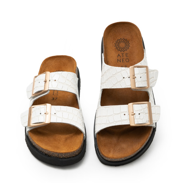 Ateneo 6401-02 Sandal Leather White