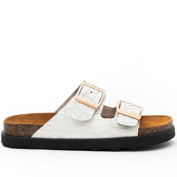 Ateneo 6401-02 Sandal Leather White Ateneo 6401-02 Sandal Leather White