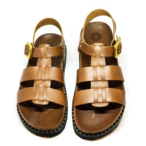 Ateneo 6501-09 Leather Sandal Tan Ateneo 6501-09 Leather Sandal Tan