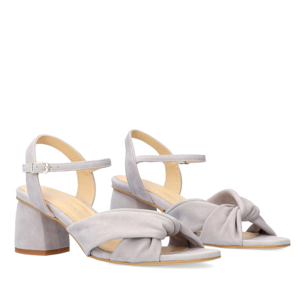 Andres Machado Nerea-08 Leather Sandal Gray 7.5cm Andres Machado Nerea-08 Leather Sandal Gray 7.5cm