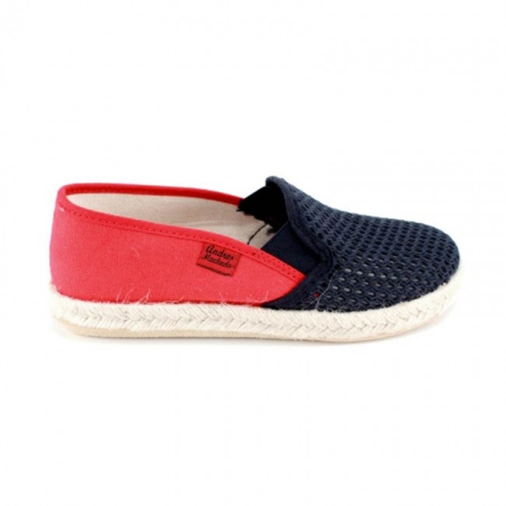 Andres Machado 500-14/12 Espandrilla Blue Red Andres Machado 500-14/12 Espandrilla Blue Red