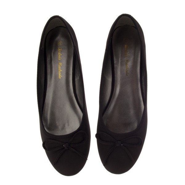 Andres Machado TG104-01RN Ballerina Black Saten Andres Machado TG104-01RN Ballerina Black Saten