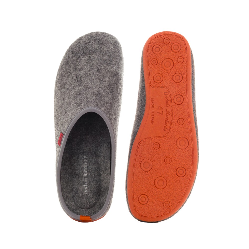 Andres Machado Dynamic-08/28 Slipper Grey Orange Andres Machado Dynamic-08/28 Slipper Grey Orange