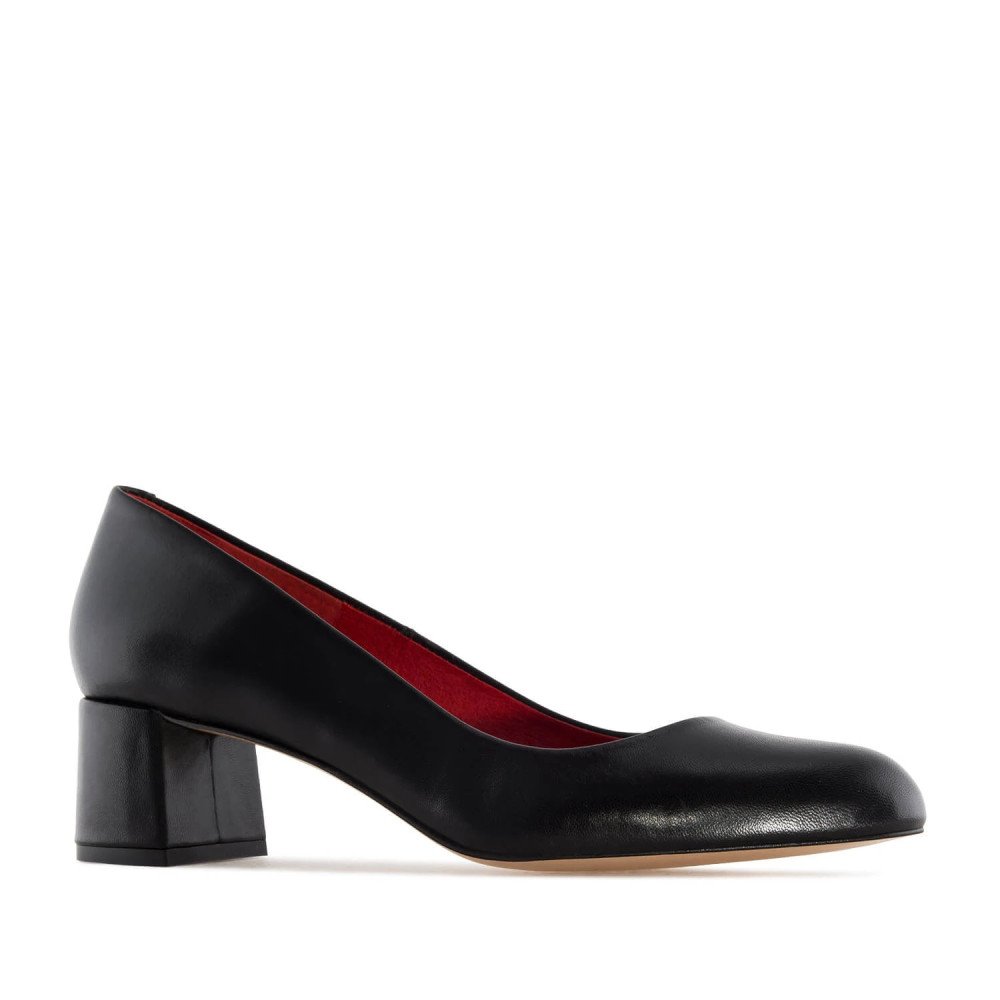 Andres Machado Martina-01 Leather Pump Black 5cm Andres Machado Martina-01 Leather Pump Black 5cm