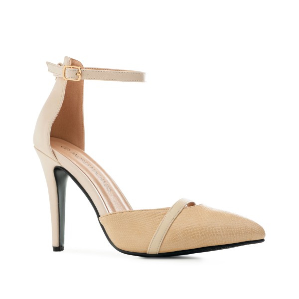 Andres Machado 5507-15 Heels Cream 11.5cm Andres Machado 5507-15 Heels Cream 11.5cm