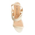 Andres Machado 5513-15 Sandal Cream 10cm Andres Machado 5513-15 Sandal Cream 10cm