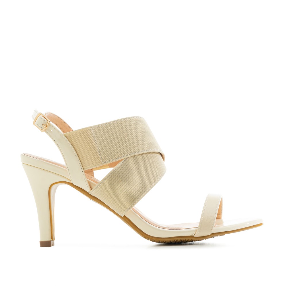 Andres Machado 5513-15 Sandal Cream 10cm Andres Machado 5513-15 Sandal Cream 10cm