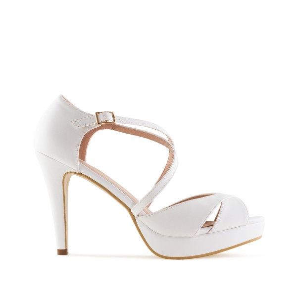 Andres Machado 5336-02 Πέδιλο Λευκό 11.5cm Andres Machado 5336-02 Πέδιλο Λευκό 11.5cm