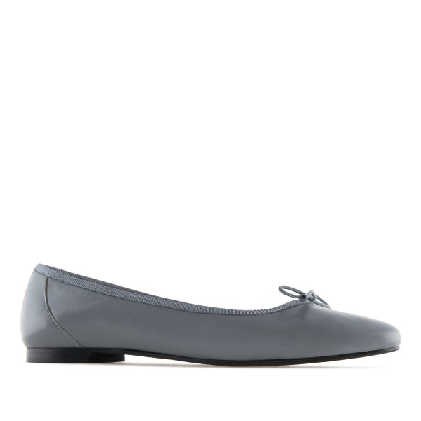 Andres Machado MARTA-08 Leather Ballerina Grey Andres Machado MARTA-08 Leather Ballerina Grey