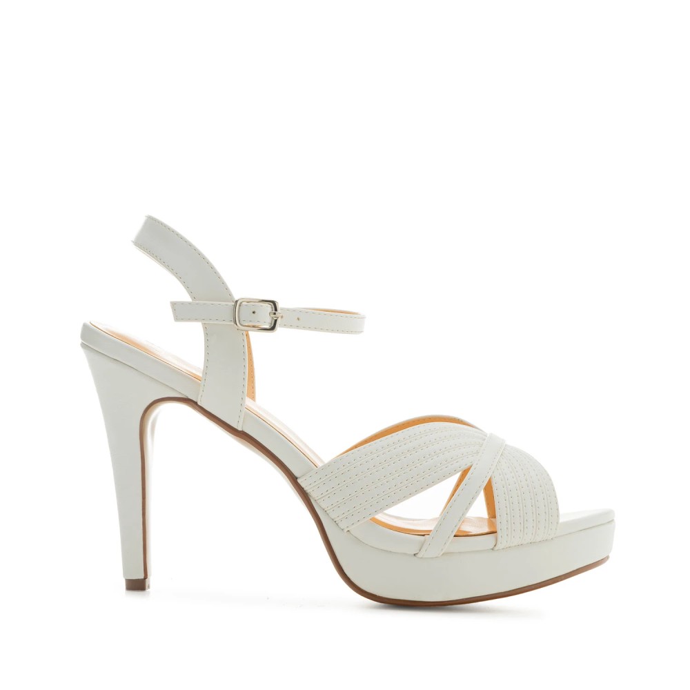 Andres Machado 5484-02 Sandal White 12cm Andres Machado 5484-02 Sandal White 12cm