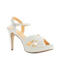 Andres Machado 5484-02 Sandal White 12cm Andres Machado 5484-02 Sandal White 12cm