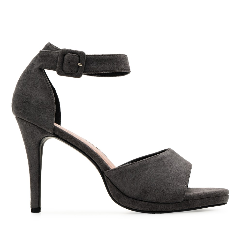 Andres Machado AM5557-08 High Heeled Sandal Grey 10.5cm Andres Machado AM5557-08 High Heeled Sandal Grey 10.5cm