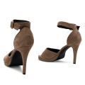 Andres Machado AM5557-07 High Heeled Sandal Cigar 10.5cm Andres Machado AM5557-07 High Heeled Sandal Cigar 10.5cm