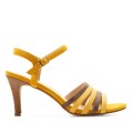 Andres Machado 5560-24 High Heeled Sandal Yellow 9cm