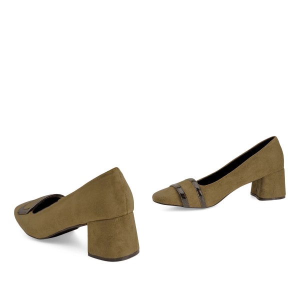 Andres Machado AM5590-19 Pump Khaki 5.5cm Andres Machado AM5590-19 Pump Khaki 5.5cm