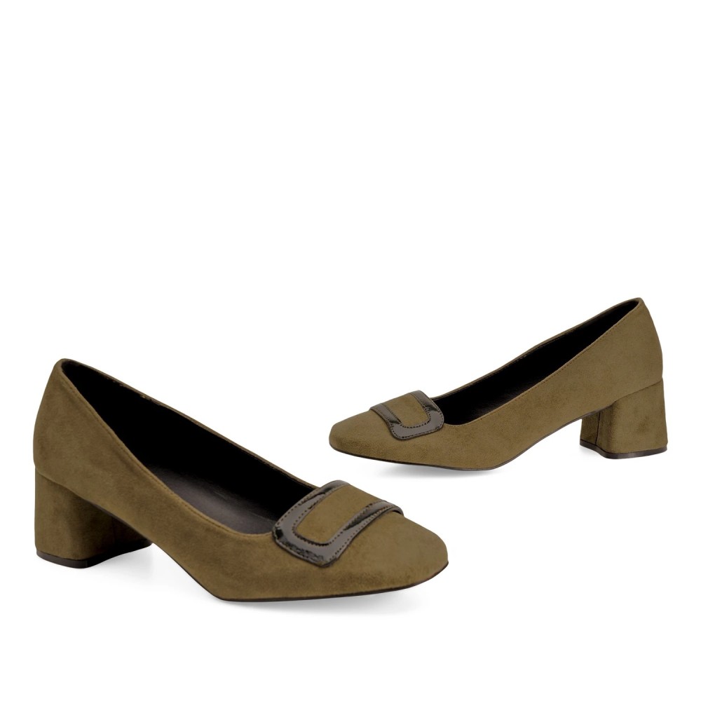 Andres Machado AM5590-19 Pump Khaki 5.5cm Andres Machado AM5590-19 Pump Khaki 5.5cm