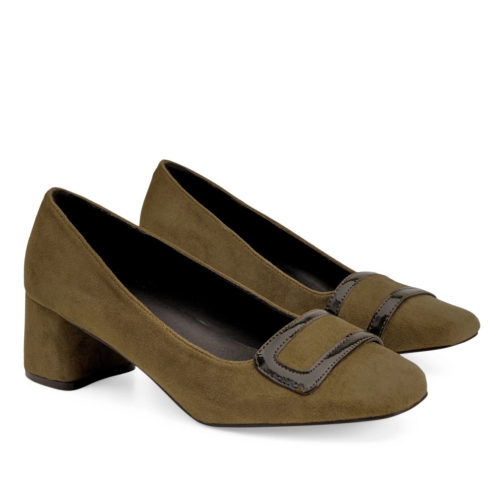 Andres Machado AM5590-19 Pump Khaki 5.5cm Andres Machado AM5590-19 Pump Khaki 5.5cm