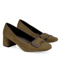 Andres Machado AM5590-19 Pump Khaki 5.5cm Andres Machado AM5590-19 Pump Khaki 5.5cm