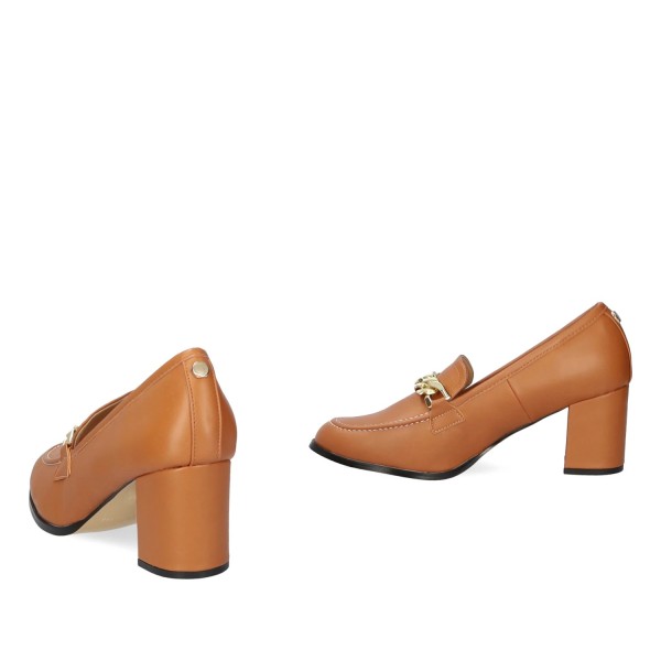 Andres Machado AM5588-32 Heeled Mocassin Camel 7cm Andres Machado AM5588-32 Heeled Mocassin Camel 7cm
