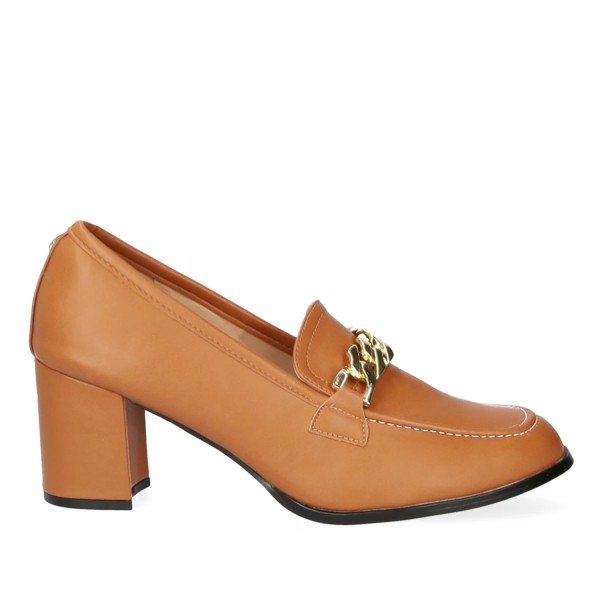 Andres Machado AM5588-32 Heeled Mocassin Camel 7cm Andres Machado AM5588-32 Heeled Mocassin Camel 7cm