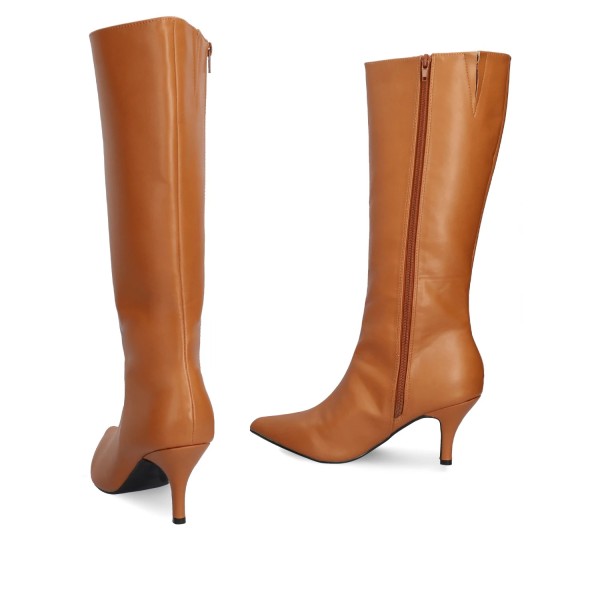Andres Machado AM4212-32 Heeled Boot Camel 8cm Andres Machado AM4212-32 Heeled Boot Camel 8cm
