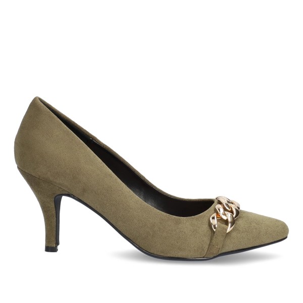 Andres Machado AM5586-19 Pump Khaki 8cm Andres Machado AM5586-19 Pump Khaki 8cm