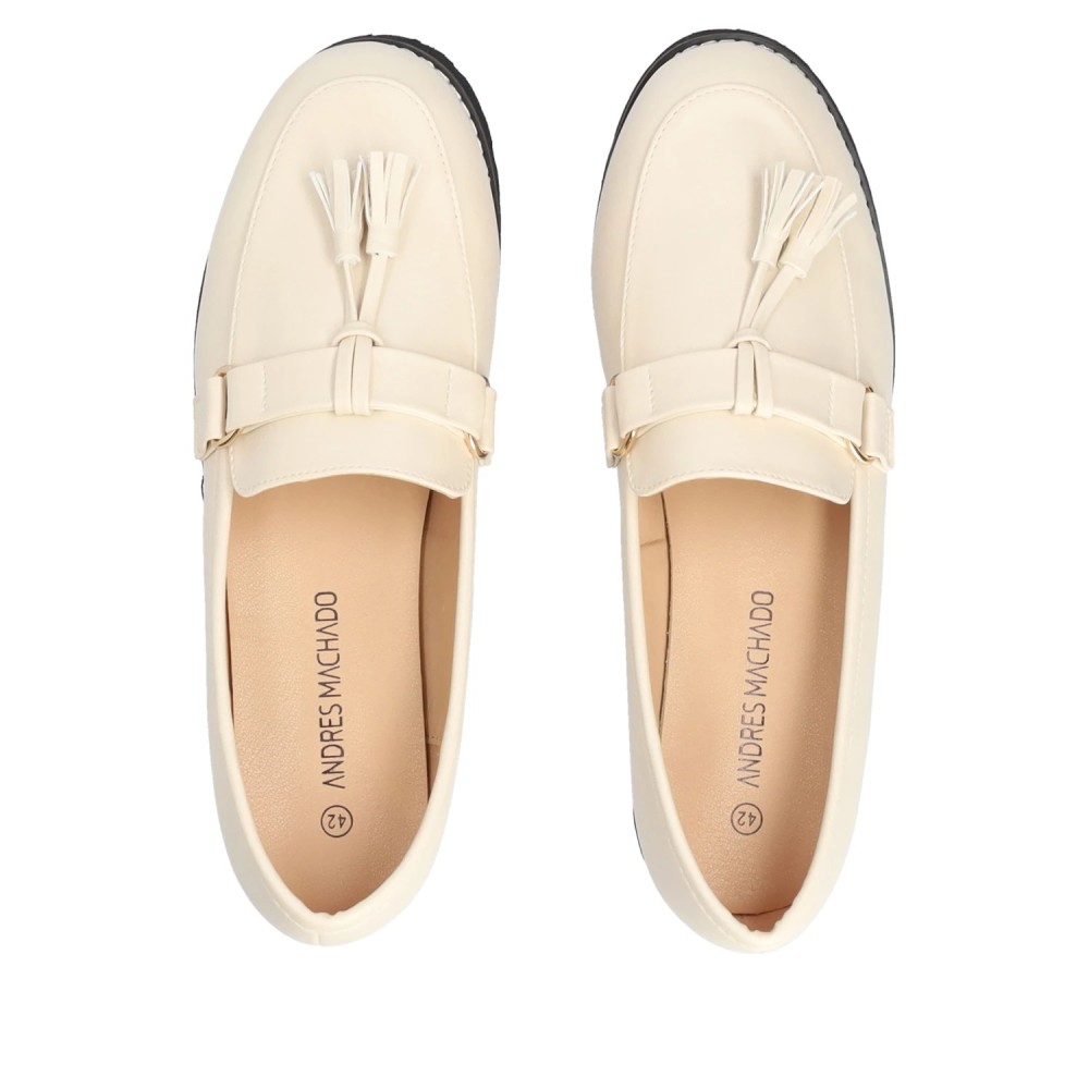 Andres Machado AM5599-15 Mocassin Ivory Andres Machado AM5599-15 Mocassin Ivory