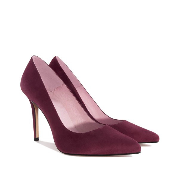 Andres Machado Diana-10 Leather Pump Burgundy 11.5cm Andres Machado Diana-10 Leather Pump Burgundy 11.5cm