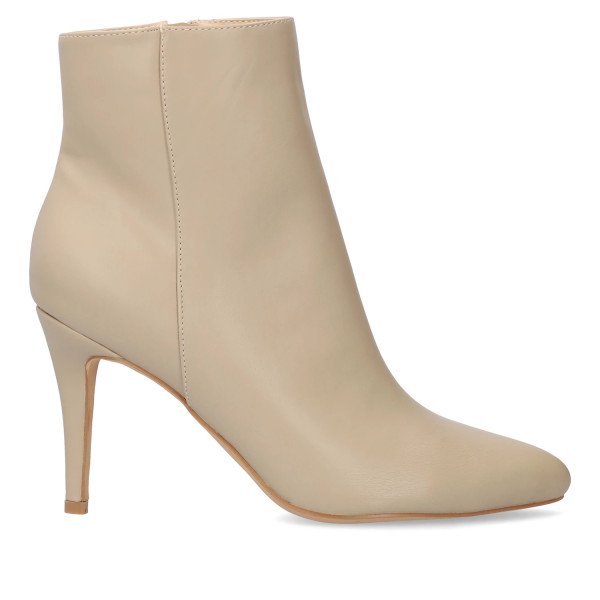 Andres Machado AM4239-13 High Heeled Ankle Boot Beige 10cm Andres Machado AM4239-13 High Heeled Ankle Boot Beige 10cm