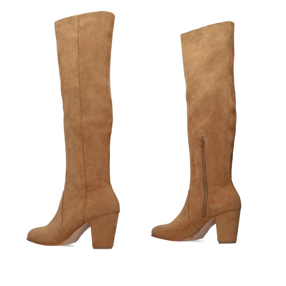 Andres Machado AM4250-05 High Heeled Boot Brown 9cm Andres Machado AM4250-05 High Heeled Boot Brown 9cm