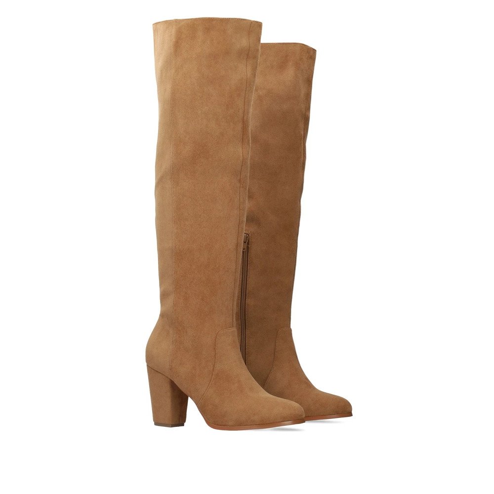 Andres Machado AM4250-05 High Heeled Boot Brown 9cm Andres Machado AM4250-05 High Heeled Boot Brown 9cm