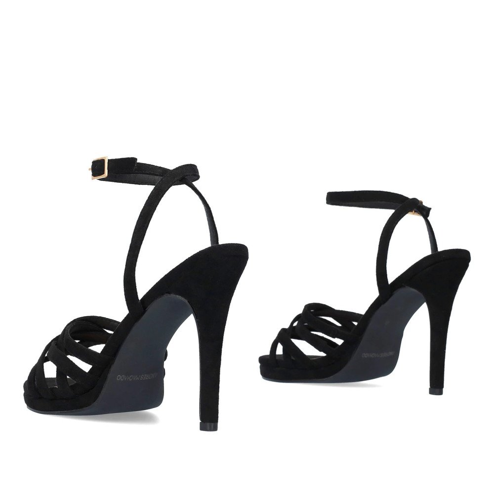 Andres Machado 5731-01 Sandal Black 12cm Andres Machado 5731-01 Sandal Black 12cm