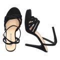 Andres Machado 5731-01 Sandal Black 12cm Andres Machado 5731-01 Sandal Black 12cm