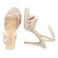 Andres Machado 5731-13 Sandal Beige 12cm Andres Machado 5731-13 Sandal Beige 12cm
