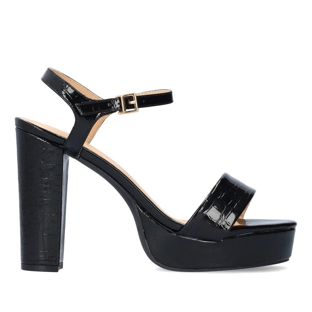 Andres Machado 5732-01 Sandal Black 12cm Andres Machado 5732-01 Sandal Black 12cm
