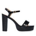 Andres Machado 5732-01 Sandal Black 12cm Andres Machado 5732-01 Sandal Black 12cm