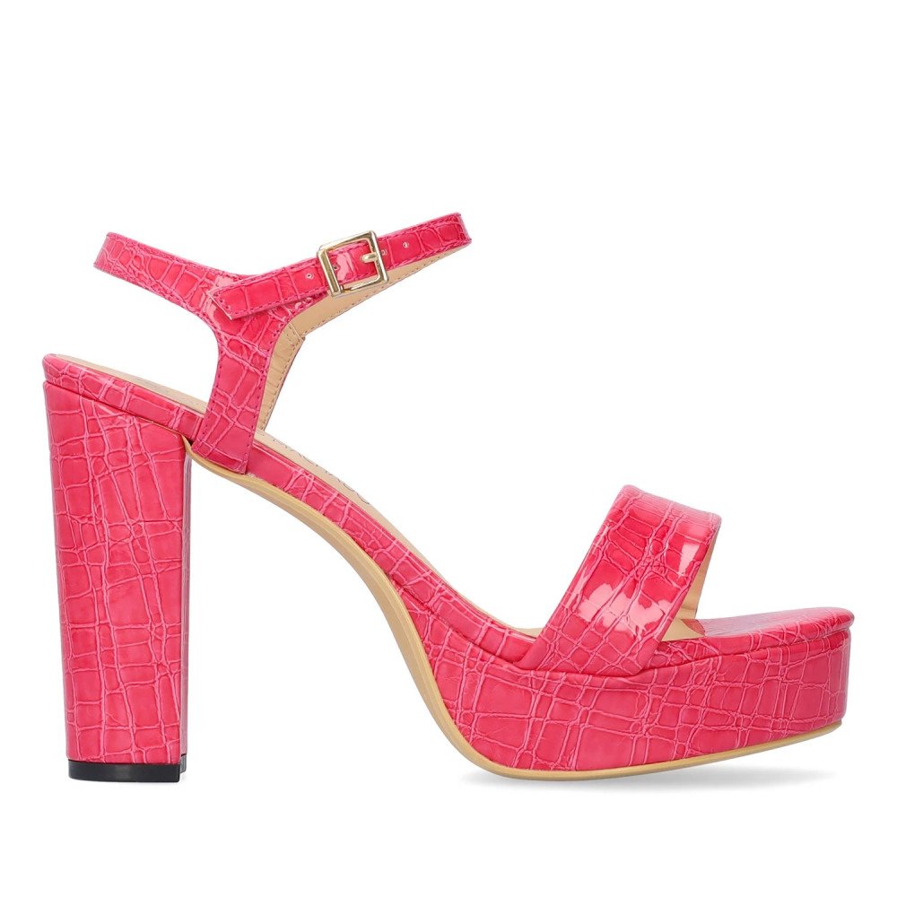 Andres Machado 5732-39 Sandal Fuchsia 12cm Andres Machado 5732-39 Sandal Fuchsia 12cm