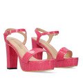 Andres Machado 5732-39 Sandal Fuchsia 12cm Andres Machado 5732-39 Sandal Fuchsia 12cm