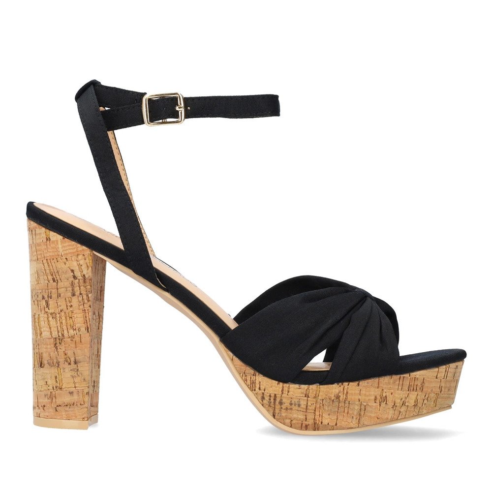 Andres Machado 5736-01 Sandal Black 12cm Andres Machado 5736-01 Sandal Black 12cm