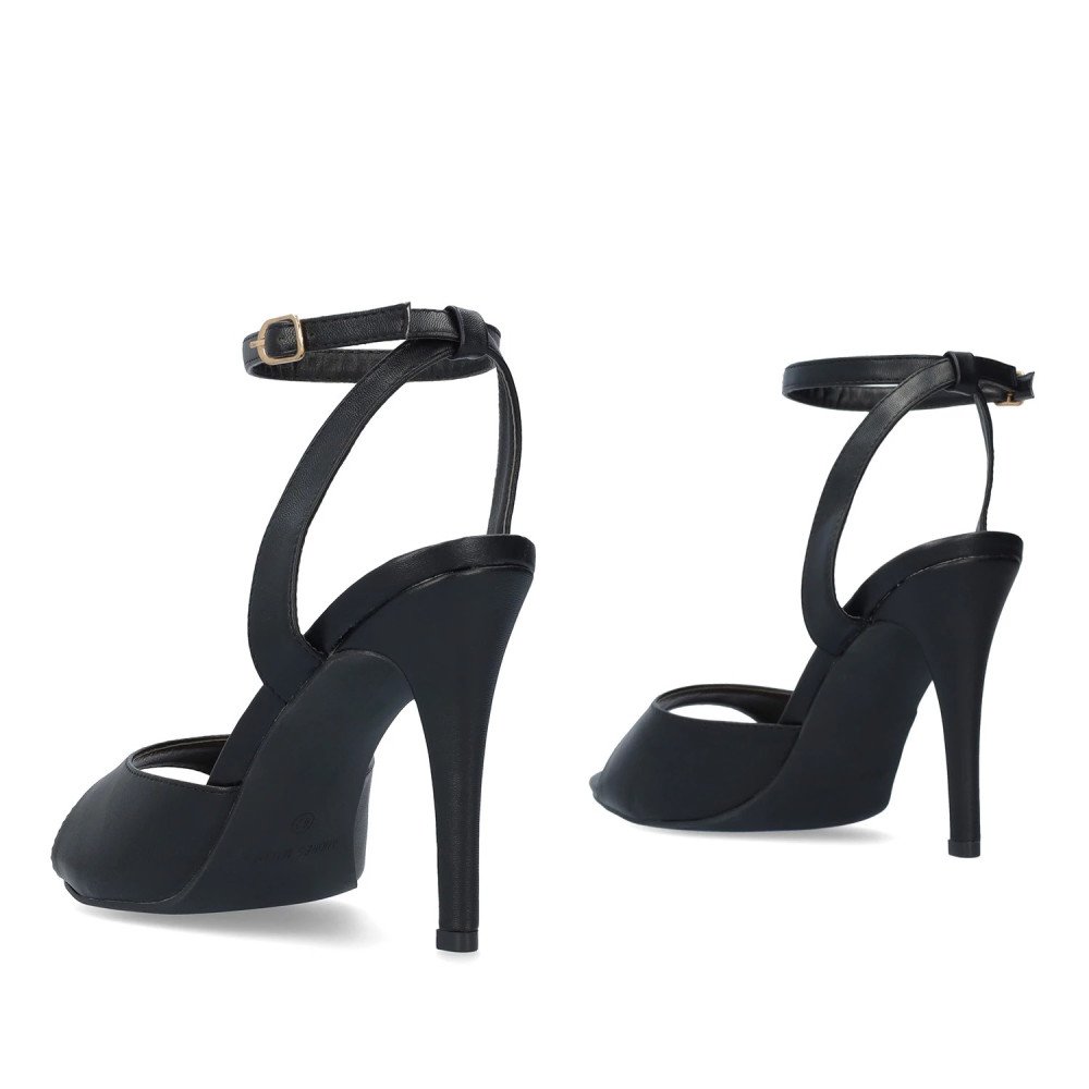 Andres Machado 5740-01 Sandal Black 12cm Andres Machado 5740-01 Sandal Black 12cm