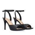 Andres Machado 5740-01 Sandal Black 12cm Andres Machado 5740-01 Sandal Black 12cm