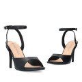Andres Machado 5740-01 Sandal Black 12cm Andres Machado 5740-01 Sandal Black 12cm