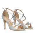 Andres Machado 5741-04 Sandal Silver 12cm Andres Machado 5741-04 Sandal Silver 12cm