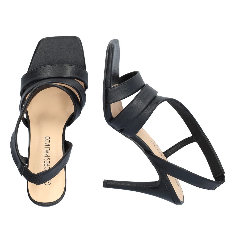 Andres Machado 5742-01 Sandal Black 11.5cm Andres Machado 5742-01 Sandal Black 11.5cm