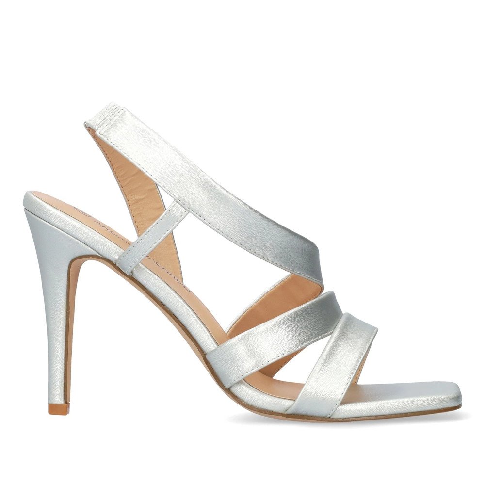 Andres Machado 5742-04 Sandal Silver 11.5cm Andres Machado 5742-04 Sandal Silver 11.5cm