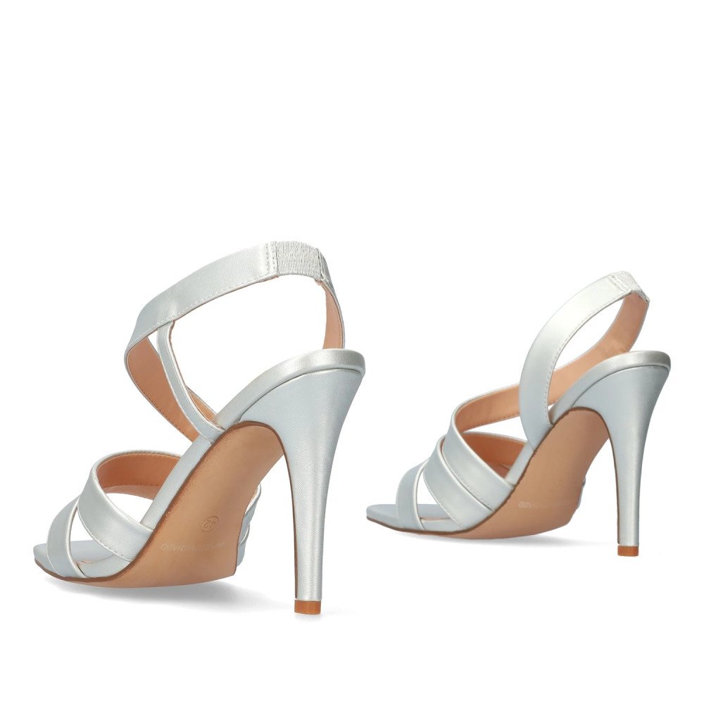 Andres Machado 5742-04 Sandal Silver 11.5cm Andres Machado 5742-04 Sandal Silver 11.5cm