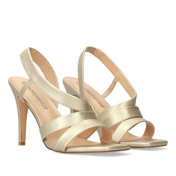 Andres Machado 5742-06 Sandal Gold 11.5cm Andres Machado 5742-06 Sandal Gold 11.5cm