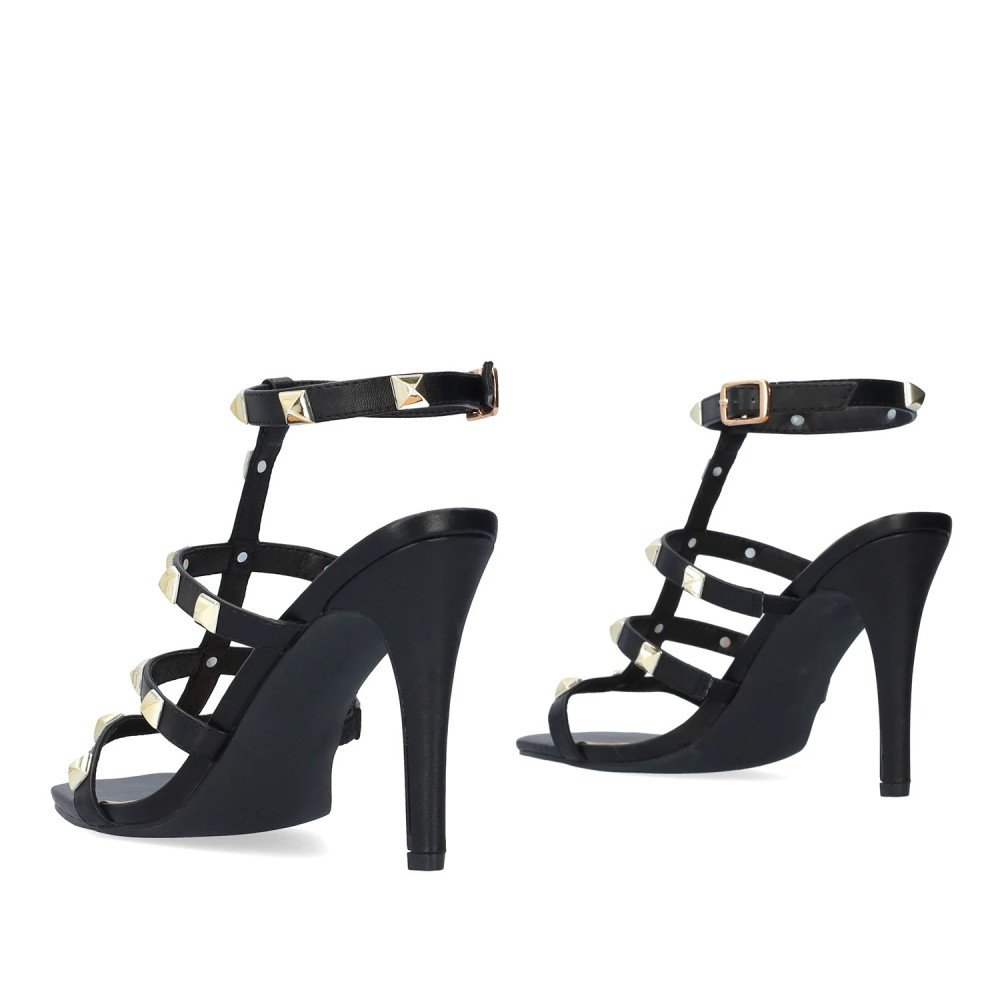 Andres Machado 5743-01 Sandal Black 12cm Andres Machado 5743-01 Sandal Black 12cm